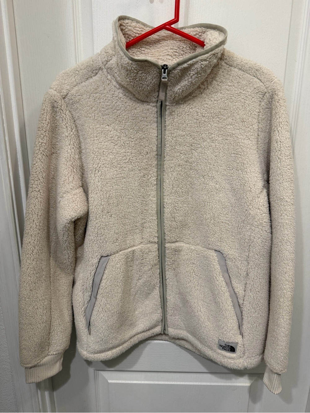 The North Face Women’s XL Cream Sherpa Fleece Full Zip Jacket Teddy High Pile